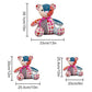 10Pcs Memory Bear Sewing Patterns Template Ruler Set
