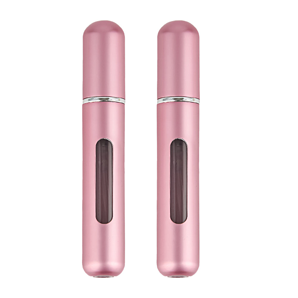 2Pcs 8ML Mini Travel Perfume Spray Pump Refillable Bottle Atomizer Portable Scent
