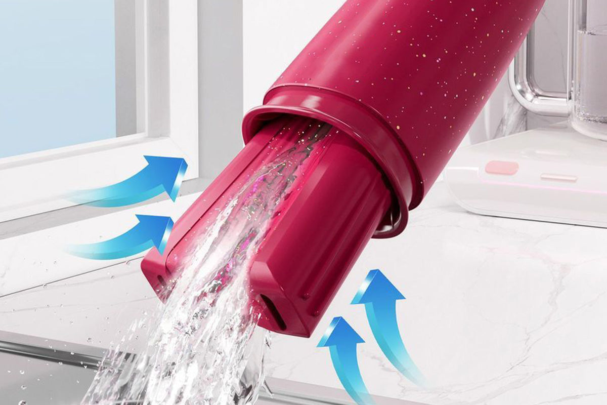 Soft Sponge Self-Squeeze Desktop Cleaning Mini Mop with 3pcs Extra Sponge Heads