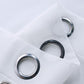 4Pcs White Outdoor Sheer Curtains for Patio Water-Resistant