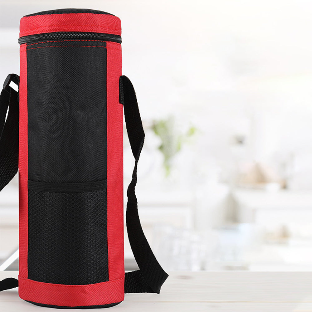 Portable Travel Cooler Bag Insulated Wine Bottle Tote Carrier Bag