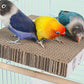 Parrot Toys Bird Perch Stand Cardboard Anti-bite Hair Grinding Pad Bird Cage Accessories