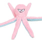 Interactive Plush Squeaky Dog Toy with Crinkle Tentacles for Medium & Large Dogs