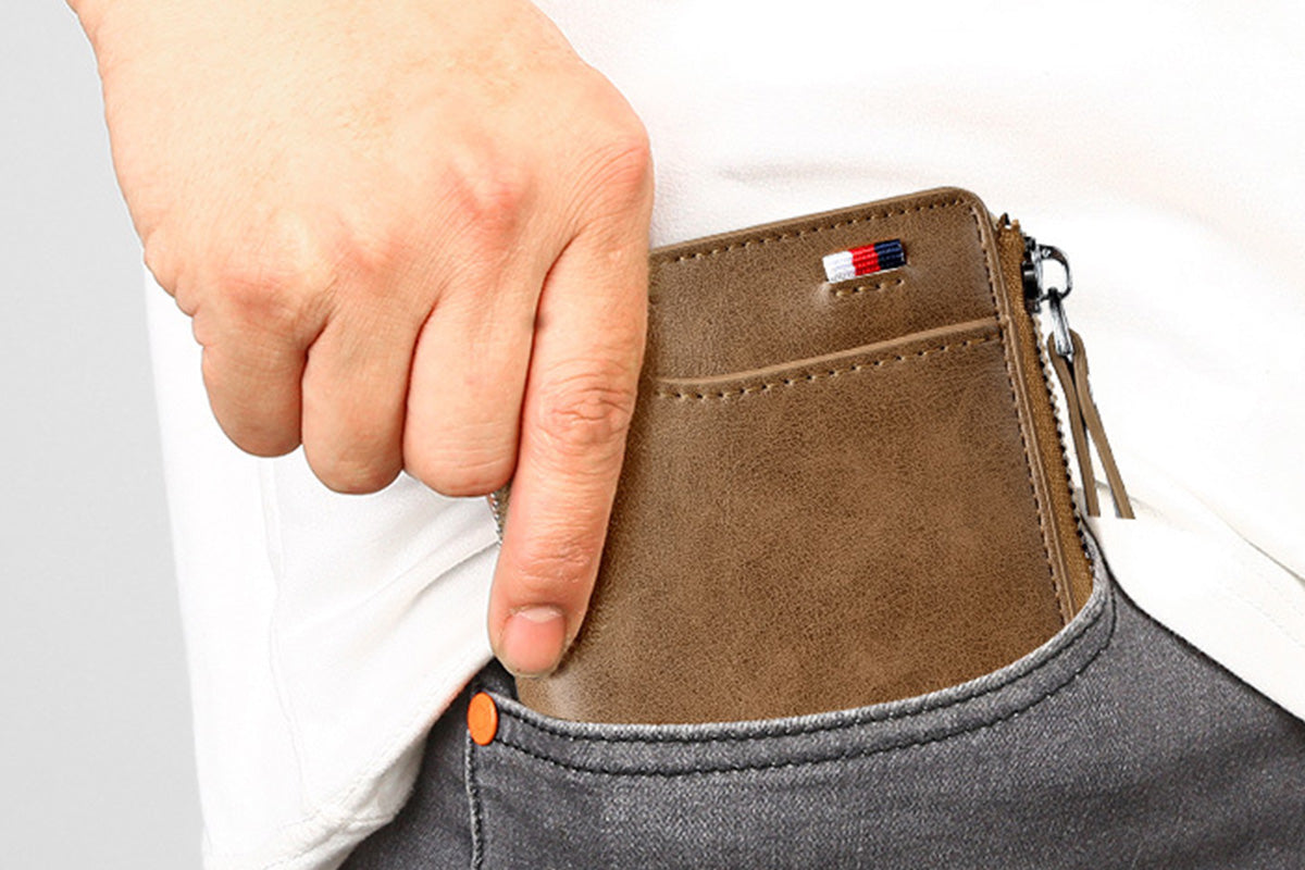 RFID Blocking PU Wallet Anti-theft Cash Credit Card Holder ID Purse