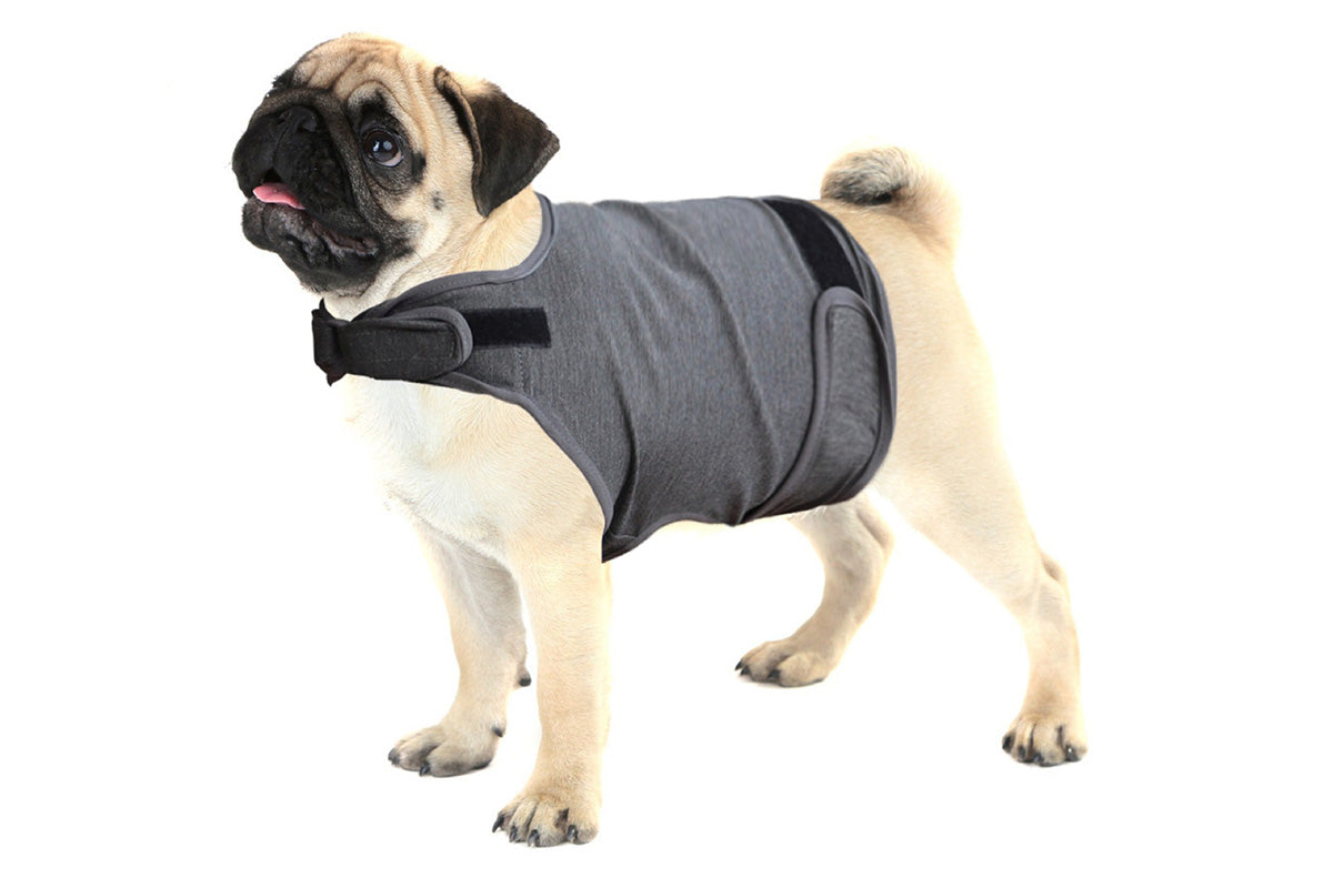 Pet Anxiety Relief Vest Dog Adjustable Calming Wrap for Thunderstorms Travel