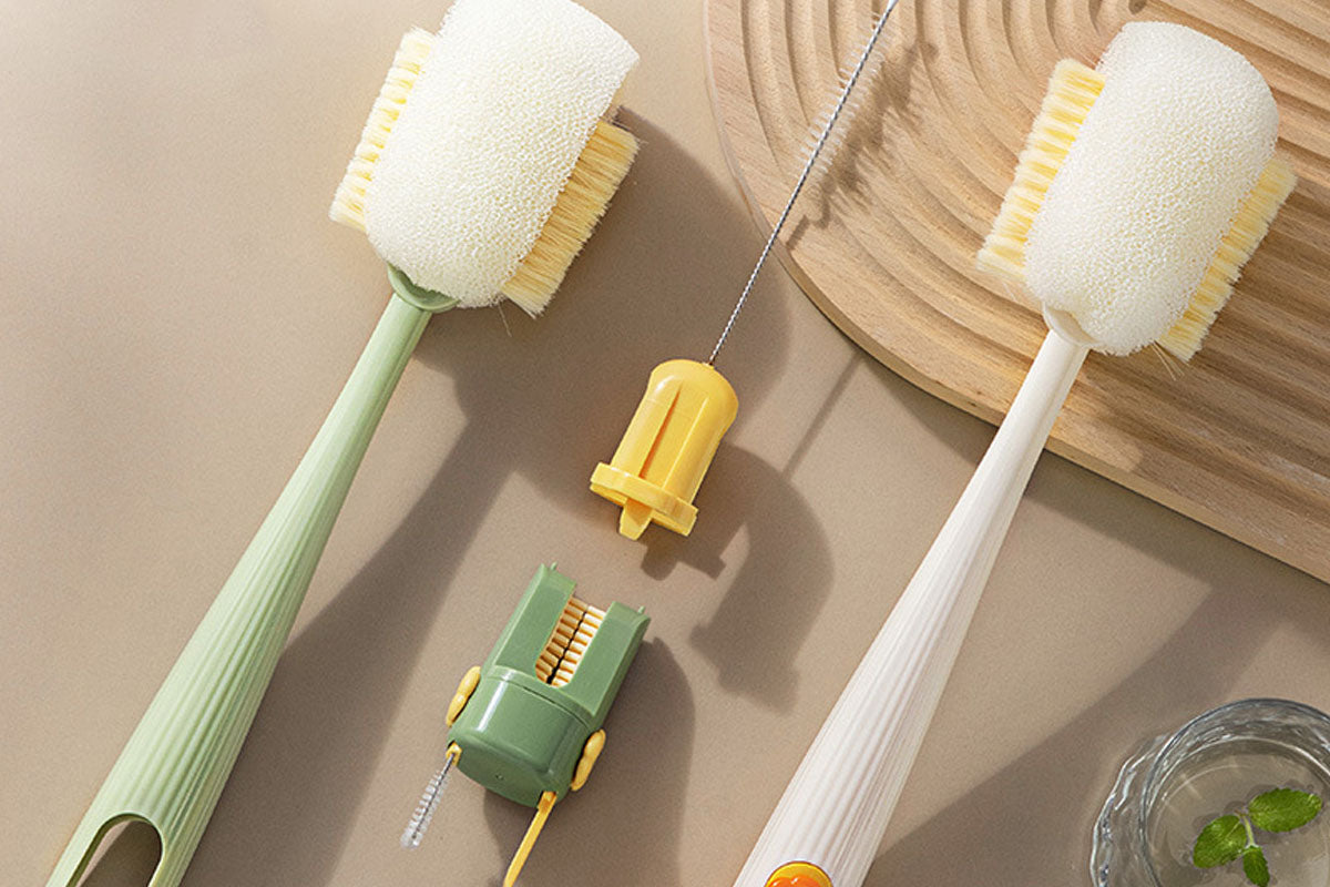 5-in-1 Multifunctional Cup Brush Water Bottle Cleaner for Thermos Mugs Bottles
