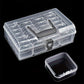 Clear Beads Storage Box 24-Grid Small Container Set for Jewelry Craft Organizer