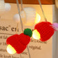 2Pcs Xmas Decoration LED Round Ball Christmas Hat Light String Christmas Pendants