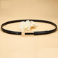Vintage Womens PU Leather Casual Belt for 72 to 94cm Waist