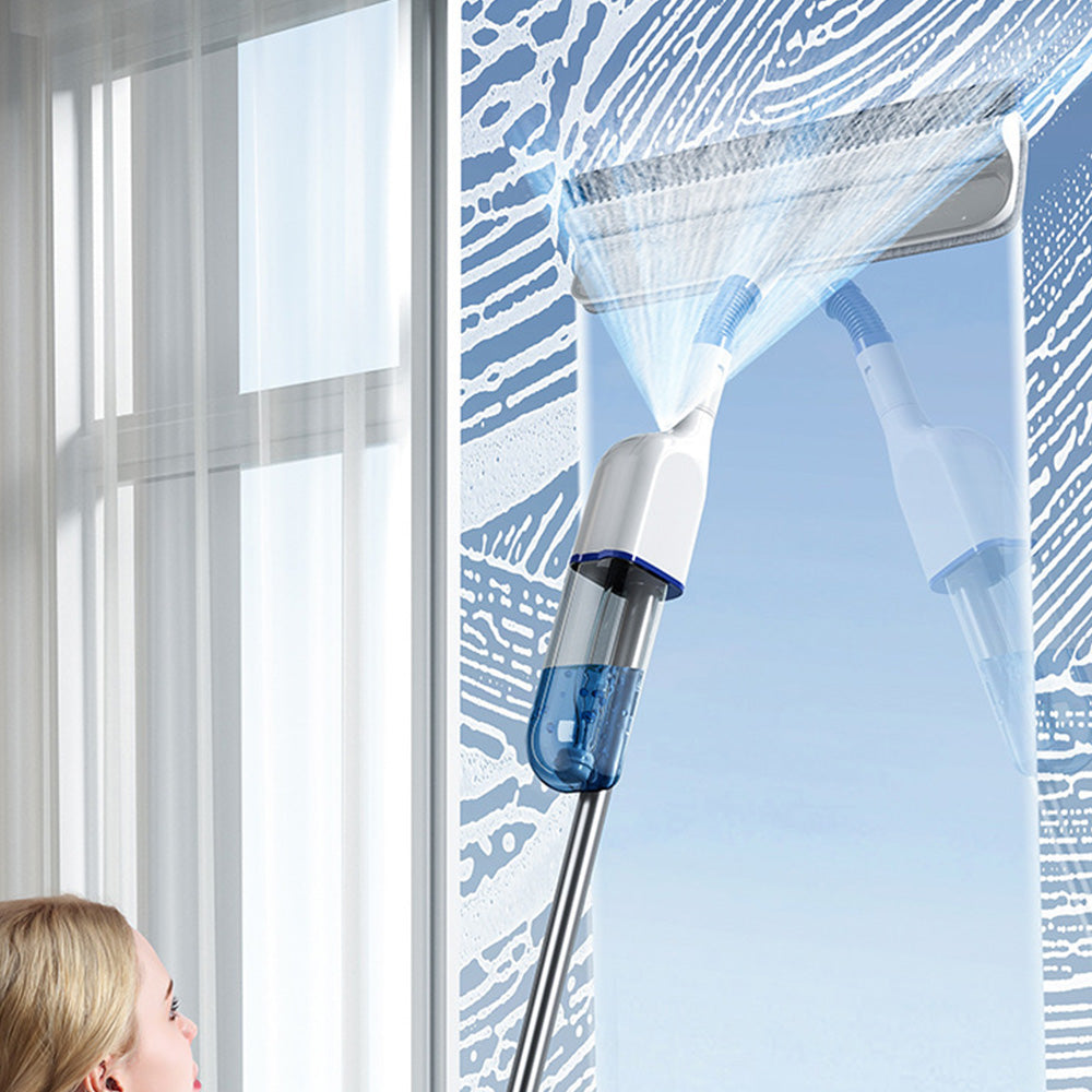 Window Cleaning Kit with Spray Mop High Rise Glass Cleaner for Home & Office