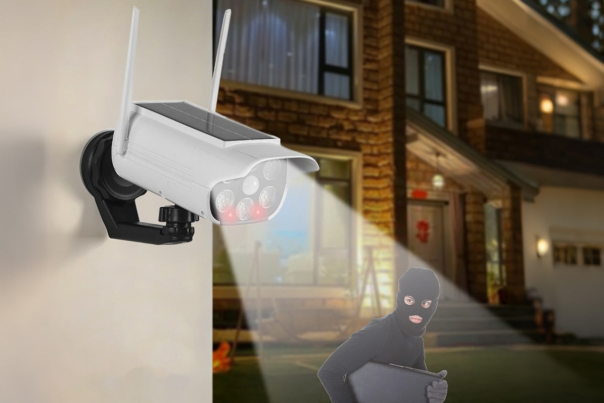 66-LEDs Magnetic Solar Light Fake Security Camera Shape Lamp Outdoor Lighting