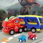 Dinosaur Toys Dinosaur Trucks for 4 Years with 4 Small Pull Back Dino Cars