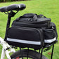 Bicycle Rear Seat Bag Bike Rack Bag Cycle Luggage Carrier Expandable Trunk Bag with Rain Cover