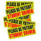 5Pcs Student Driver Reflective Please Be Patient Car