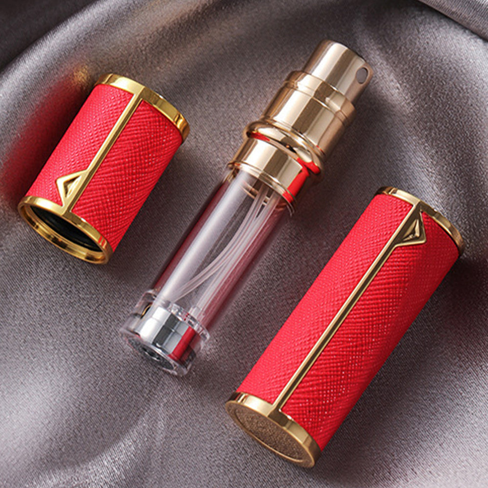 5ml PU Leather Refillable Perfume Spray Travel Atomizer Bottle Perfume Container