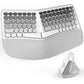 2.4G Wireless Keyboard and Mouse Set with Ergonomic Design 84 Key Keyboard and 6 Button Mouse