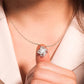 Eternal Preserved Rose Gift Box With Elegant Necklace for Mom Girlfriend Wife