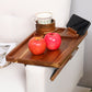 3-in-1 Wooden Sofa Arm Tray with Rotating Phone Holder and Cup Slot