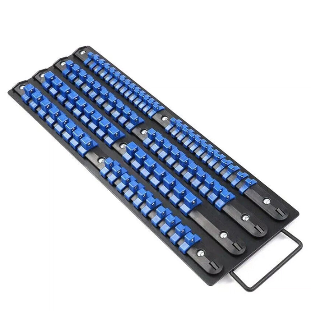 Portable Socket Organizer Tray Mixed Socket Rail Storage Set Heavy Duty Socket Organizer