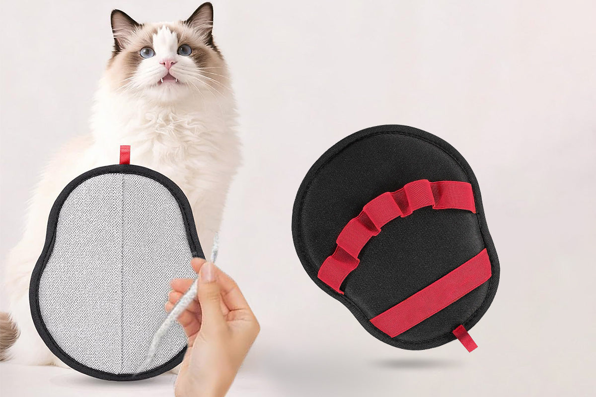 Five Finger Pet Hair Removal Glove Reusable Electrostatic Grooming Mitt for Cats and Dogs