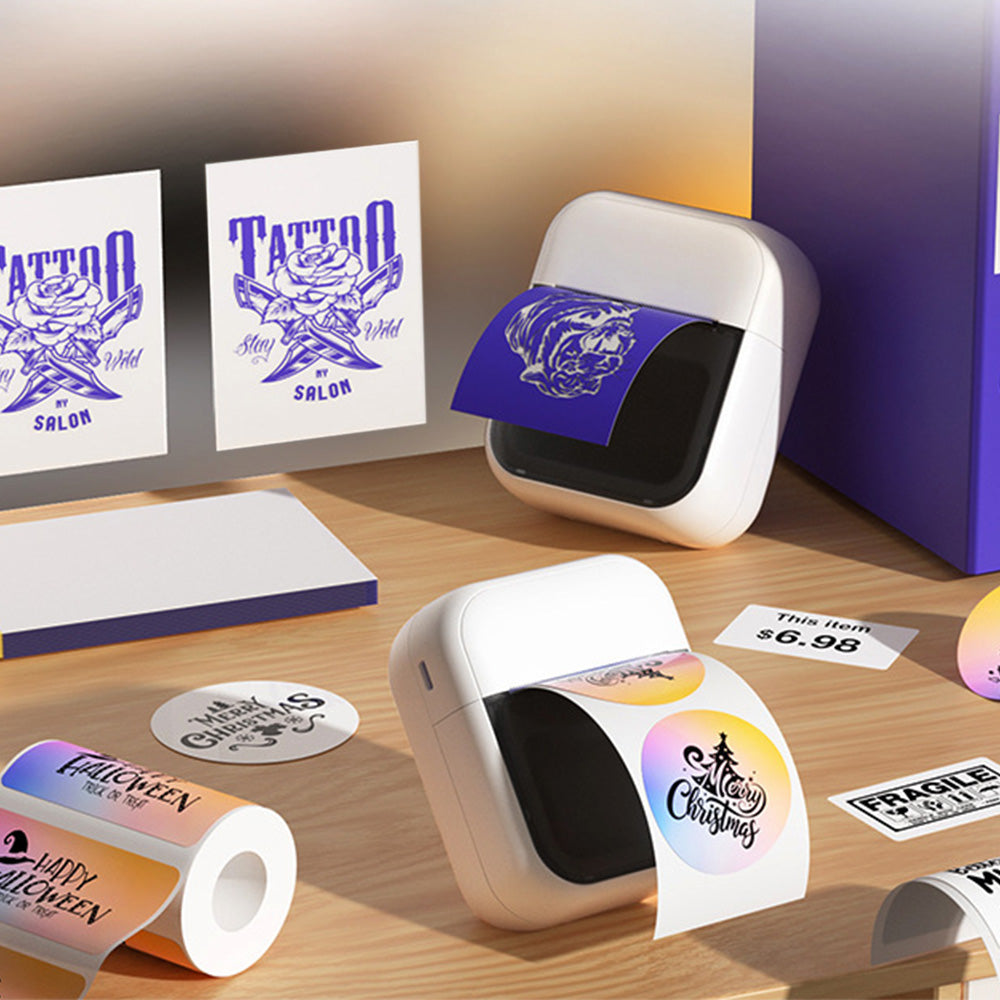 Wireless Bluetooth Mini Tattoo Stencil Printer for Smartphone Tablet