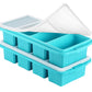 Silicone Freezer Tray With Lid Freezer Food Storage Molds for Soup Sauce Broth