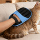 Electrostatic Pet Hair Remover Gloves Lint Brush for Furniture auto seats-Blue