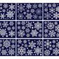 Christmas Window Clings Snowflakes Static Stickers Gold Silver for Holiday Decorations