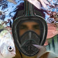 Full Face Snorkel Mask – 180 Degree Panoramic View Anti-Fog & Leak Proof-Black