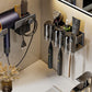 Space Metal Toothbrush Holder Wall Mounted Toothpaste Bathroom Rack with Cups