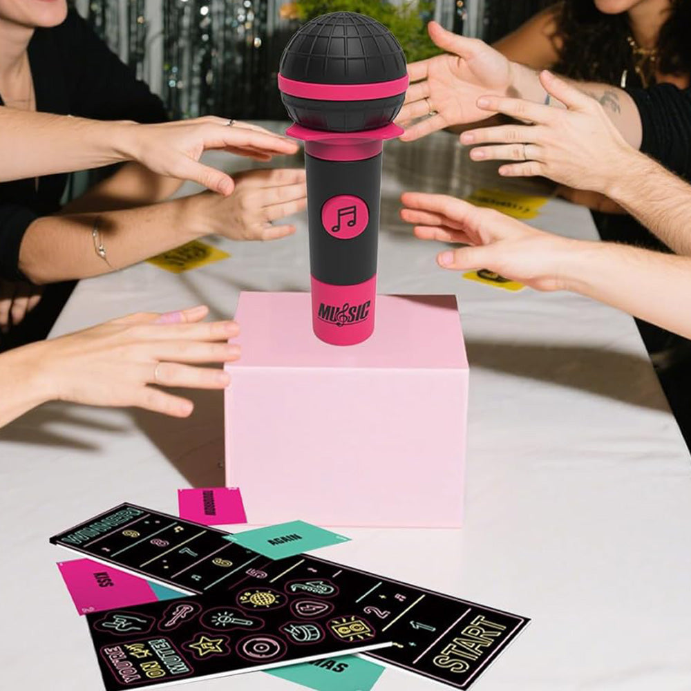 Mic Karaoke Battle Game Microphone Karaoke Party Game Card Set for Family Board Game