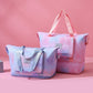 2Pcs Gradient Color Expandable Large-Capacity Travel Foldable Duffle Bag