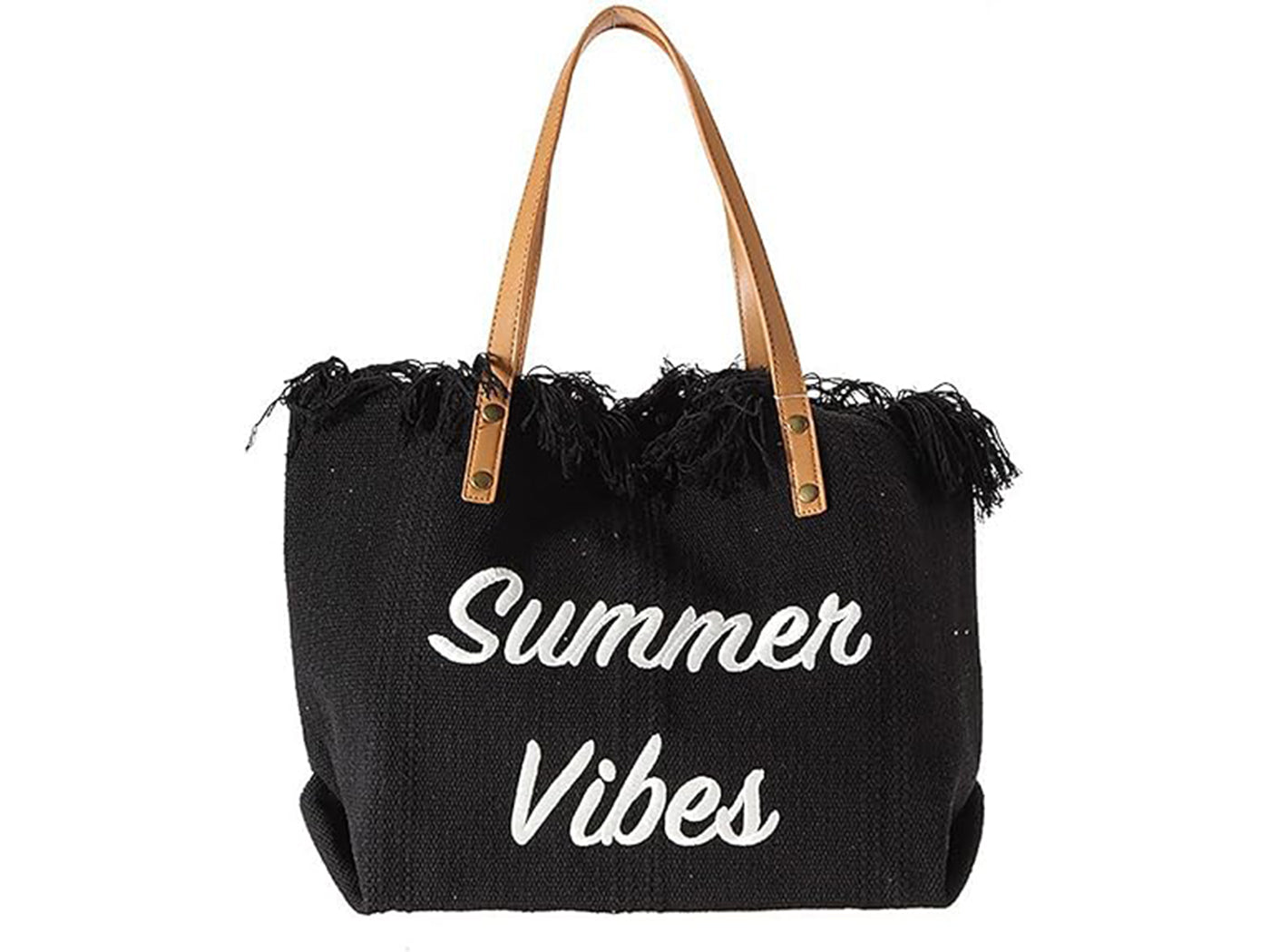 Women's Tassel Canvas Tote Bag