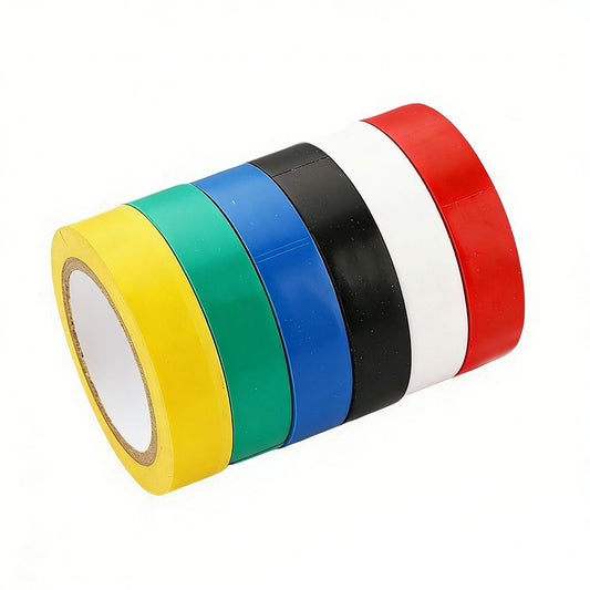 12 Pack Electrical Tape 10m PVC Insulation Tape Flame Retardant for Wire Cable