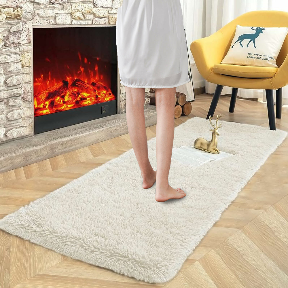 Super Soft Shaggy Rugs Fluffy Carpets Non Slip Hallway Runner Rug