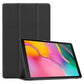PU Leather Trifold Stand Case for Fire HD 10 2021 2023-Black