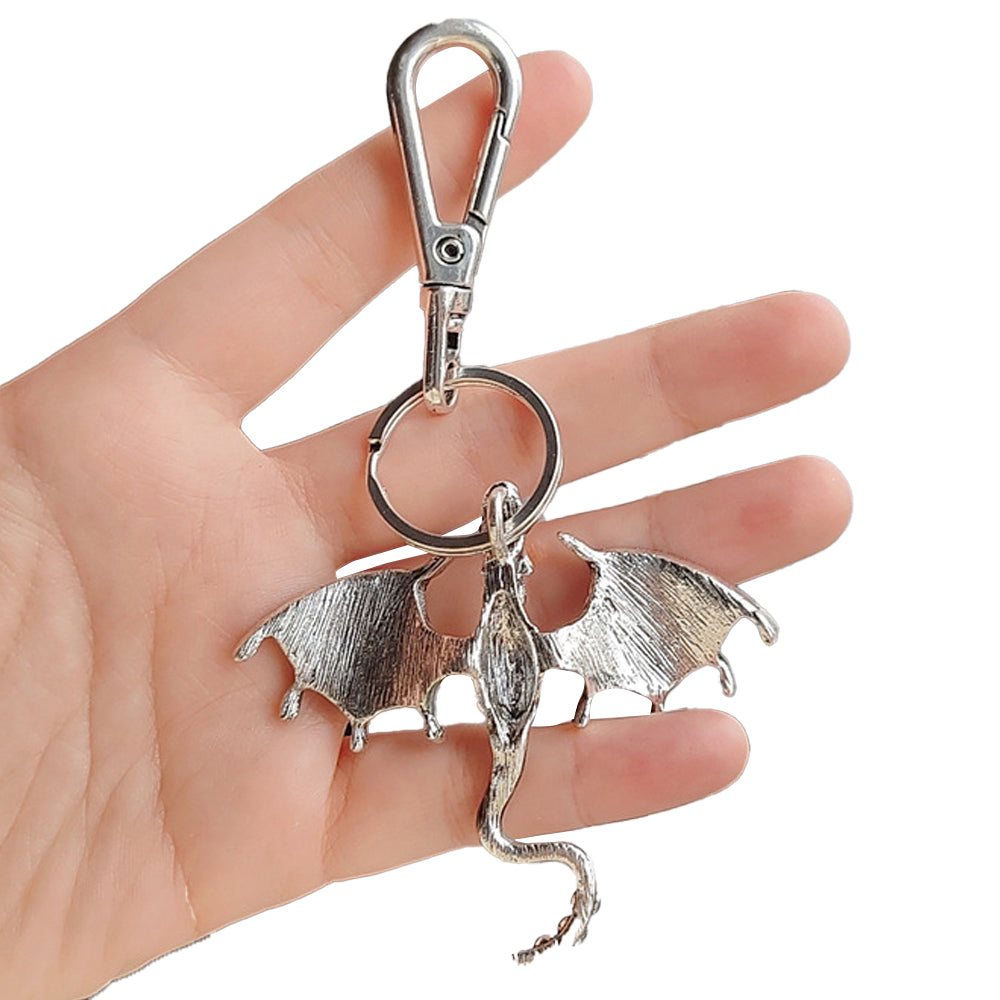 2Pcs Flying Dragon Brooch Pin Vintage Punk Flying Dragon Brooch