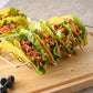 8Pcs Stainless Steel Taco Shell Holder Stand Taco Tray Plates for Taco Bar Gifts Accessories