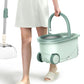 Mop and Bucket Set with Wringer 6 Replaceable Mop Heads for Floor Cleaning