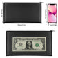 2Pcs PU Leather Zipper Security Cash Bag