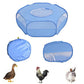 Portable Pop Up Small Animal Playpen with Clear Panels and Top Cover