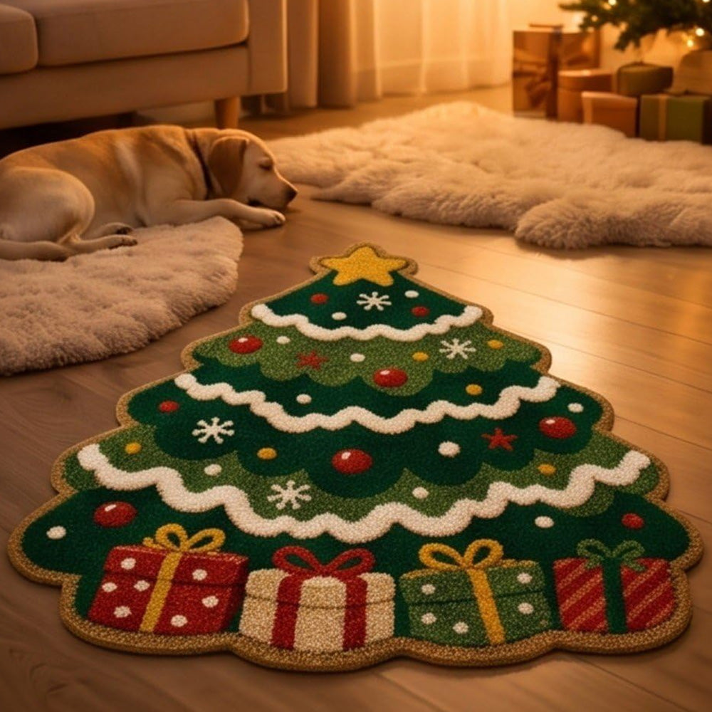 Soft Christmas Velvet Floor Mat-Style 2
