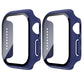 2Pcs Screen Protector Case for Apple Watch Series 10 42mm 46mm-Navy