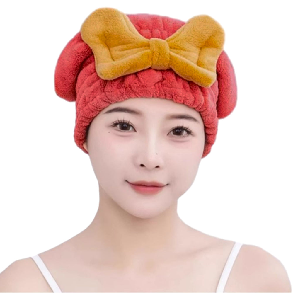 2Pcs Super Absorbent Wet Hair Fast Drying Towel Cap