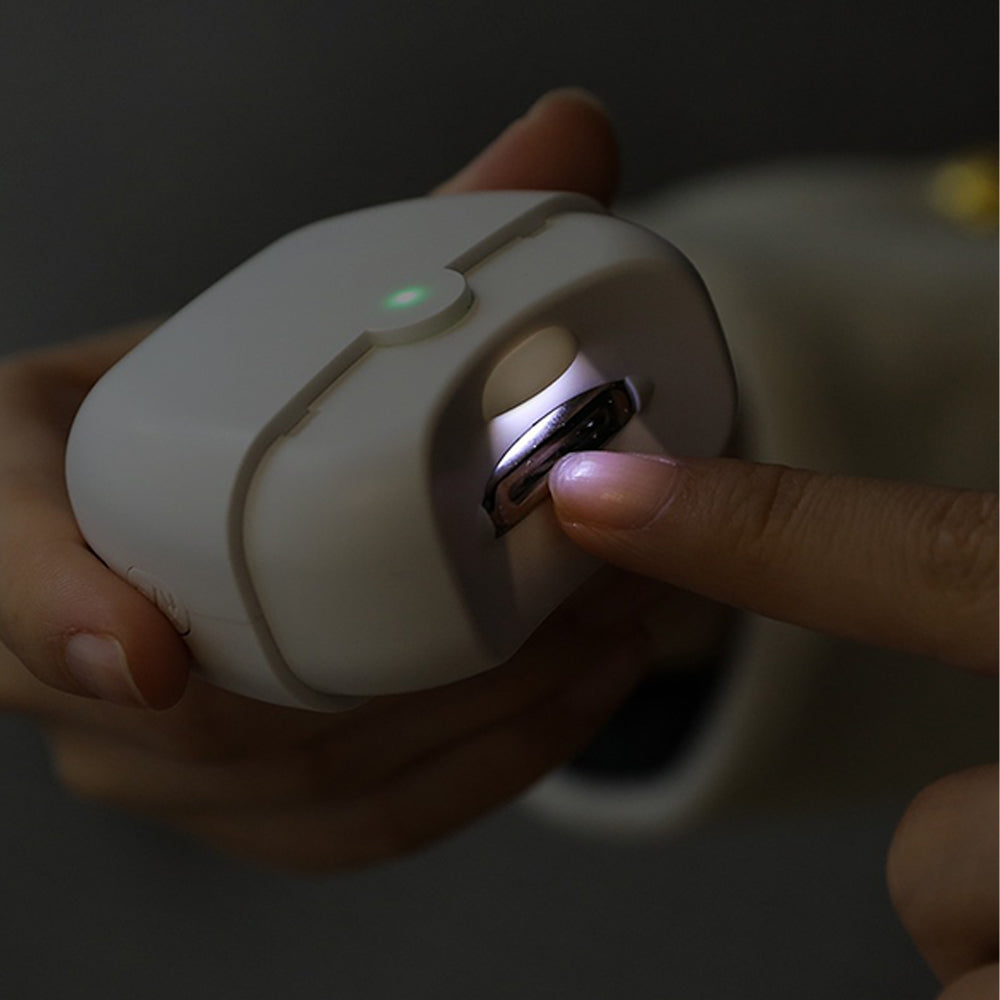 Electric Nail Clipper with LED Light Electric Toenail Clippers for Seniors