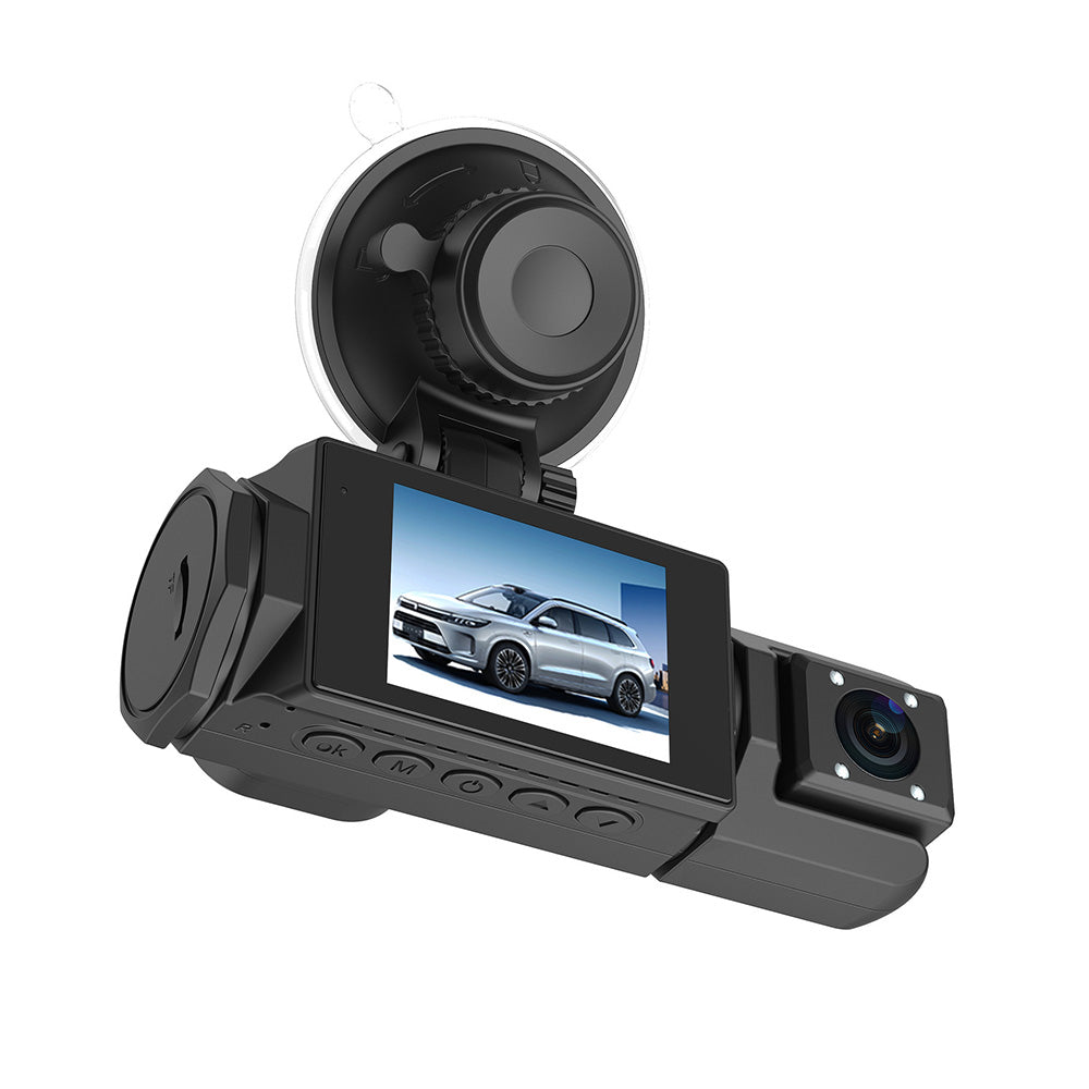 3 Channel Dash Cam Front and Rear Car Dash Camera With Motion Detection