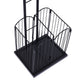 4 Tier Sports Equipment Ball Storage Rack with Basket and Hooks