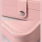 Portable Jewelry Case Travel Jewelry Box with Button