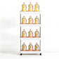 Slim Rolling Storage Cart Bathroom Shelves Organizer for Kitchen Laundry