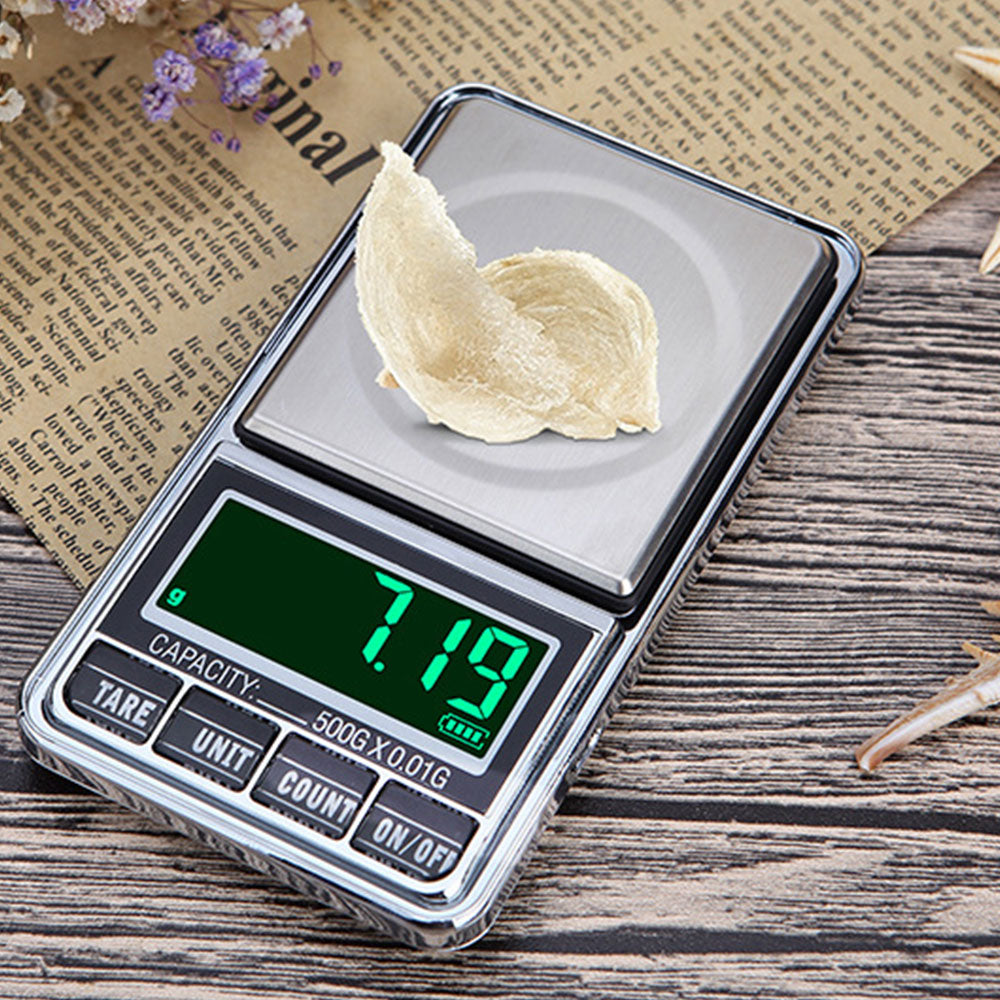 Stainless Steel Mini Pocket Digital Scale 500g/0.1g Portable Pocket Electronic Scale